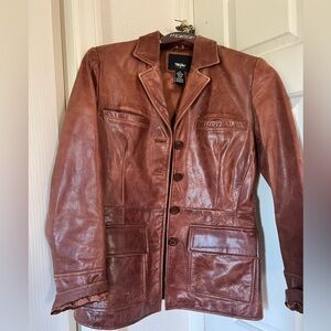 Mossimo Supply Co. Women's Brown Leather Jacket